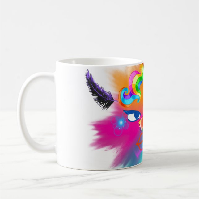 Caneca De Café Palhaço e lindas cores (Esquerda)