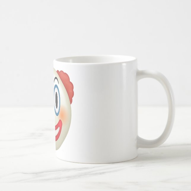 Caneca De Café Palhaço louco Emoji (Direita)