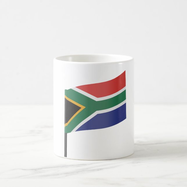 Caneca De Café Palito de dente com bandeira da África do Sul (Centro)