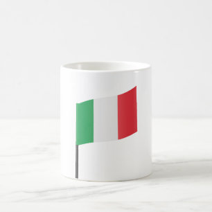 Caneca De Café Palito de dente de bandeira italiana