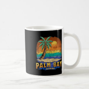 Caneca De Café Palm Bay Flórida Vintage angustiou Souvenir