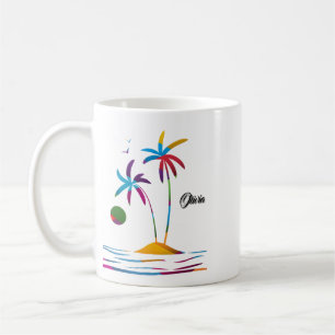 Caneca De Café Palm Beach Tropical Sunrise