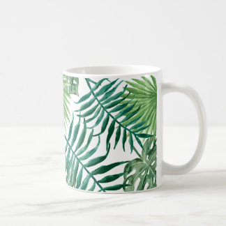 Caneca De Café palm leafs mug aquarell tumblr