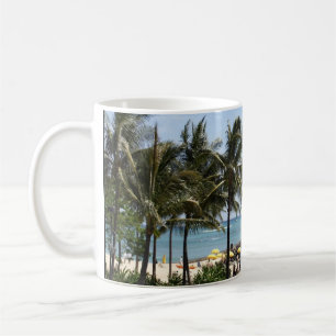 Caneca De Café Palm Trees e Praia em uma Mug de Café