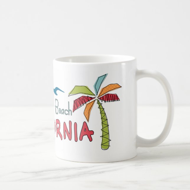 Caneca De Café Palmas da Califórnia em Huntington Beach (Direita)