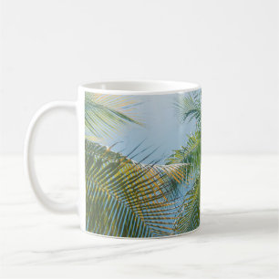 Caneca De Café Palmas de Paraíso Caribe #2 #tropical #ocean #wall