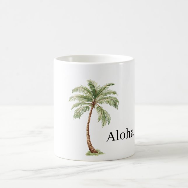 Caneca De Café Palmeira Aloha (Centro)