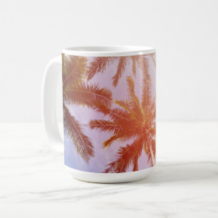 Caneca De Café Palmeira do coco com luz solar