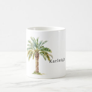 Caneca De Café Palmeira Tropical