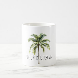 Caneca De Café Palmeira Tropical