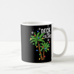 Caneca De Café Palmeira Tropical de Natal Do Havaí