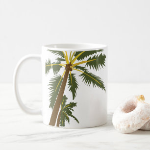 Caneca De Café Palmeira Tropical Praia