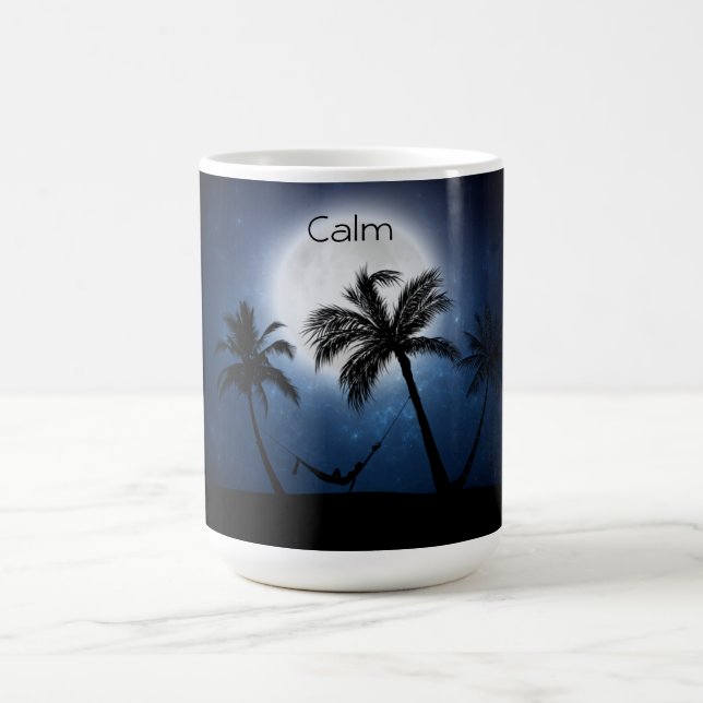 Caneca De Café Palmeiras ao luar (Centro)