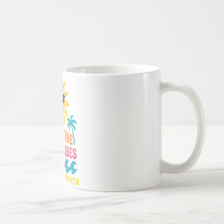 Caneca De Café Palmeiras e Positividade - Moda de Verão Retroativ