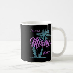 Caneca De Café Palmeiras Férias de Verão Família Miami Beach Flór