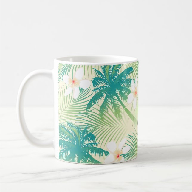 Caneca De Café Palmeiras tropicais de verão (Esquerda)