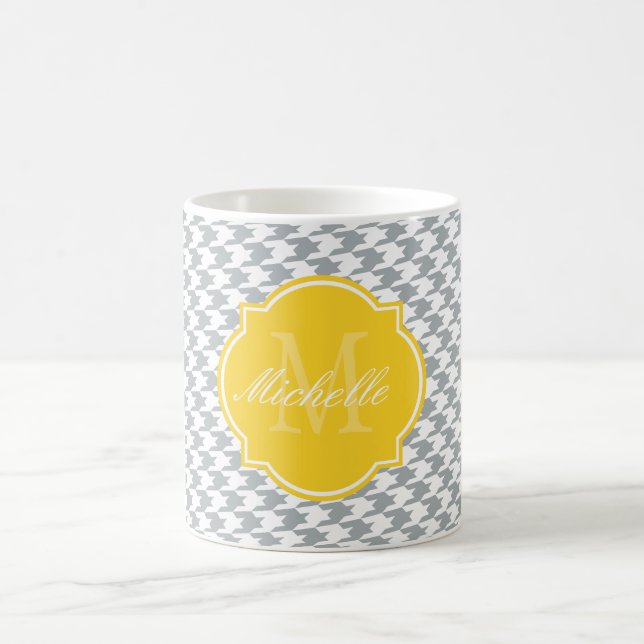 Caneca De Café Paloma Houndstooth Monograma (Centro)