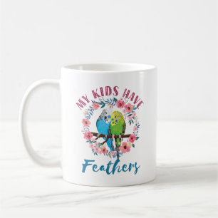 Caneca De Café Pancete do Orçamento Mãe Meus Filhos Têm Penas