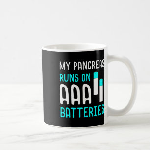 Caneca De Café Pancreias Executa Diabetes Diversão T1d Tipo 1 Dia