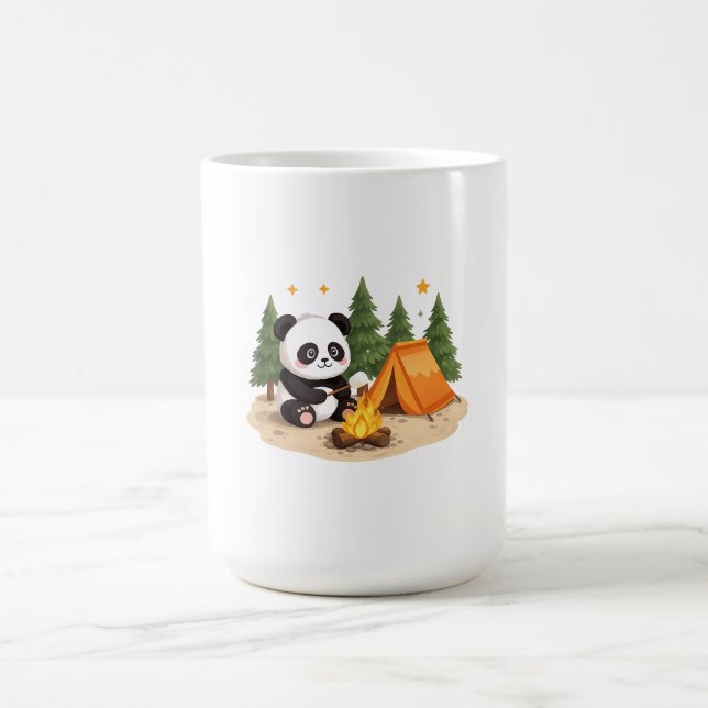 Caneca De Café Panda Acampando (Centro)