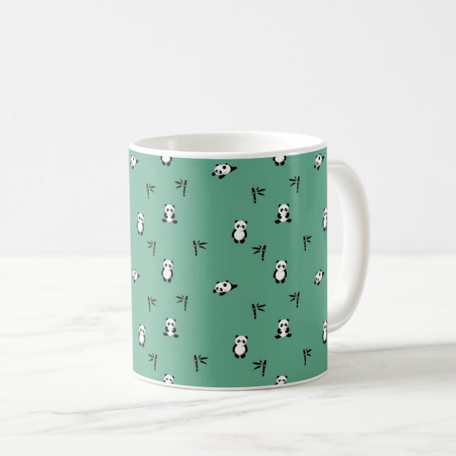 Caneca De Café Panda Adorável (Frente Esquerda)