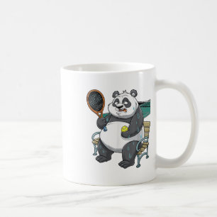 Caneca De Café Panda Animal Badminton Shutles