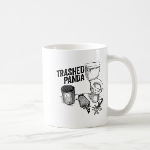 Caneca De Café Panda Arrasado, Guaxinim Bêbado Engraçado, Humor d