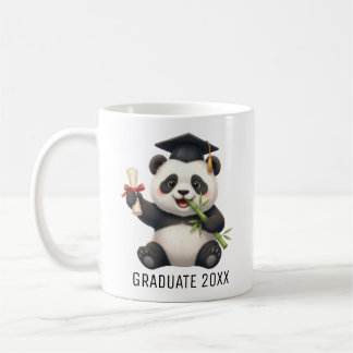 Caneca De Café Panda Bear Graduation 