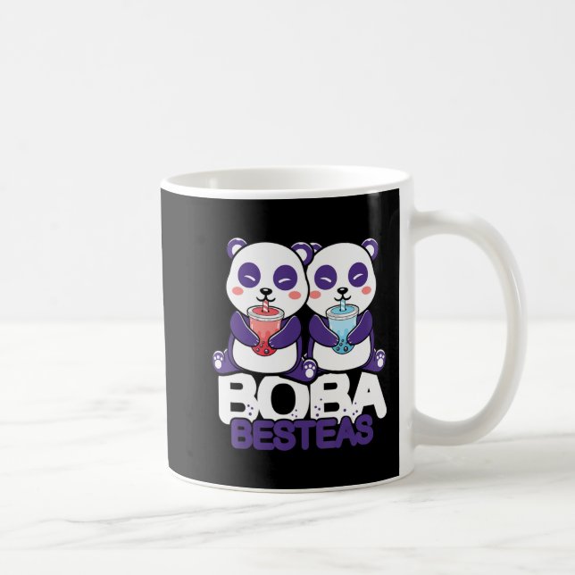 Caneca De Café Panda Boba Bubble Tea Anime Kawaii Neko Girls (Direita)