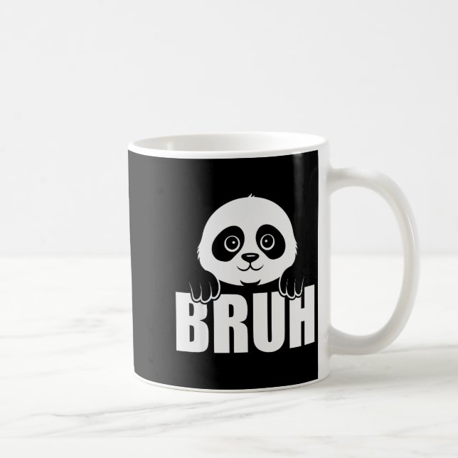 Caneca De Café Panda Bruh Funny Zoo Animal Lover For Men Women Ki (Direita)