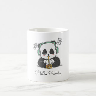 Caneca De Café Panda Bubble Beats