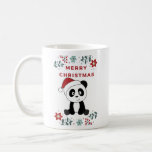Caneca De Café Panda Christmas Snow Winter Animals Pandas Coffee<br><div class="desc">The panda at Christmas with fairy lights. Funny animals with gifts and snow for the holidays. Also funny for christmas in July. Pandas are cute animals and perfect for Christmas.</div>