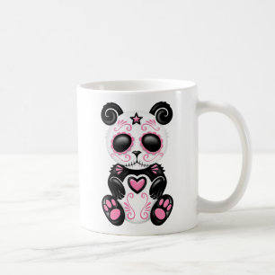 Caneca De Café Panda cor-de-rosa do açúcar do zombi