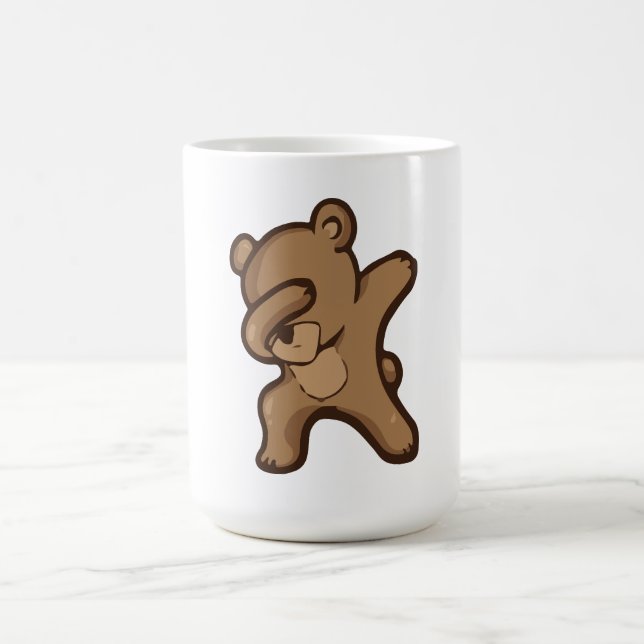 Caneca De Café Panda Dabbing, Panda engraçado dab (Centro)