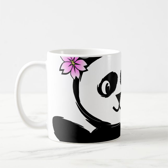 Caneca De Café Panda de Sakura (Esquerda)