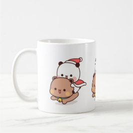Caneca De Café Panda E Casal Do Urso Brownie, Feliz Natal