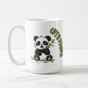 Caneca De Café Panda Fofo com Bambu - Adorável