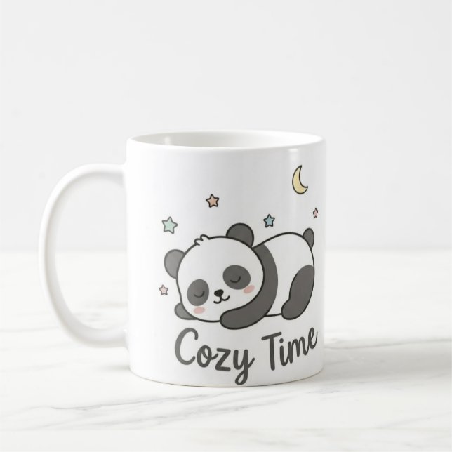 Caneca de Café Panda Fofo e Aconchegante | Panda A (Esquerda)