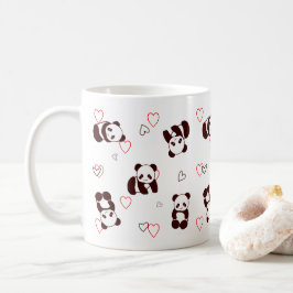 Caneca De Café Panda Heart Mug