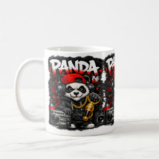 Caneca De Café Panda Hip Hop Style