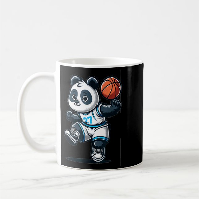 Caneca De Café Panda jogador de beisebol fofo (Esquerda)