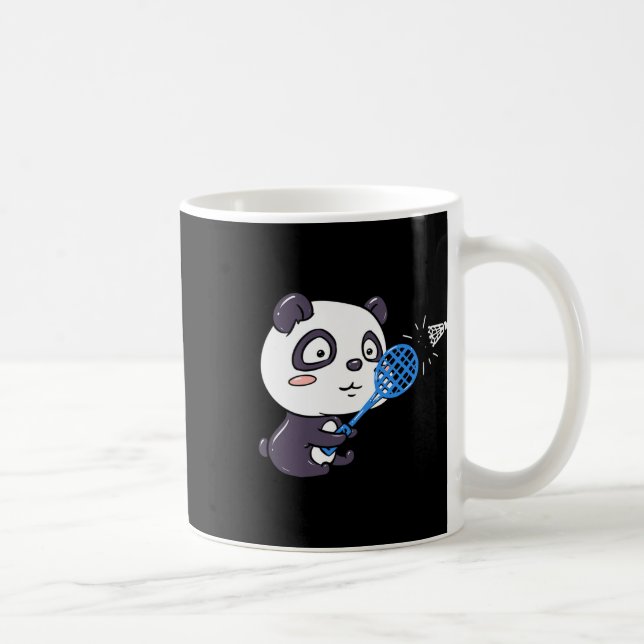 Caneca De Café Panda Jogando Badminton Ficando Suado I Panda Bea (Direita)