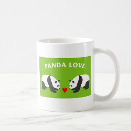 Caneca De Café Panda Love (Verde)