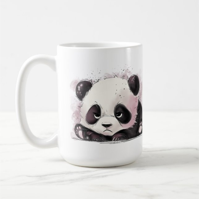 Caneca De Café Panda Mal-Humorado (Esquerda)