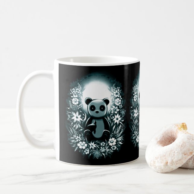 Caneca De Café Panda Moon (Com Donut)