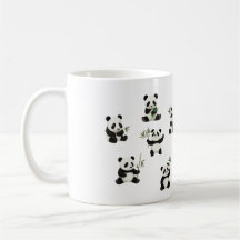 Panda Mug Adorável com Design Bamboo