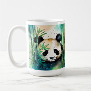 Caneca De Café Panda Mug, presente para ela, Pandas de Aquarela