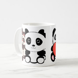Caneca De Café Panda Mugs Adoráveis - Perfeito para Amantes de os