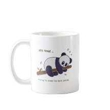 Panda preguiçosa - Círculos Cansados e Escuros