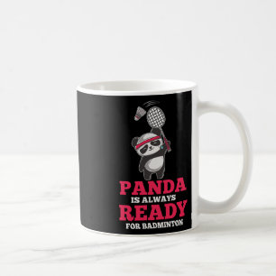 Caneca De Café Panda Sempre Pronta Dminton Player Bear Animal Lov